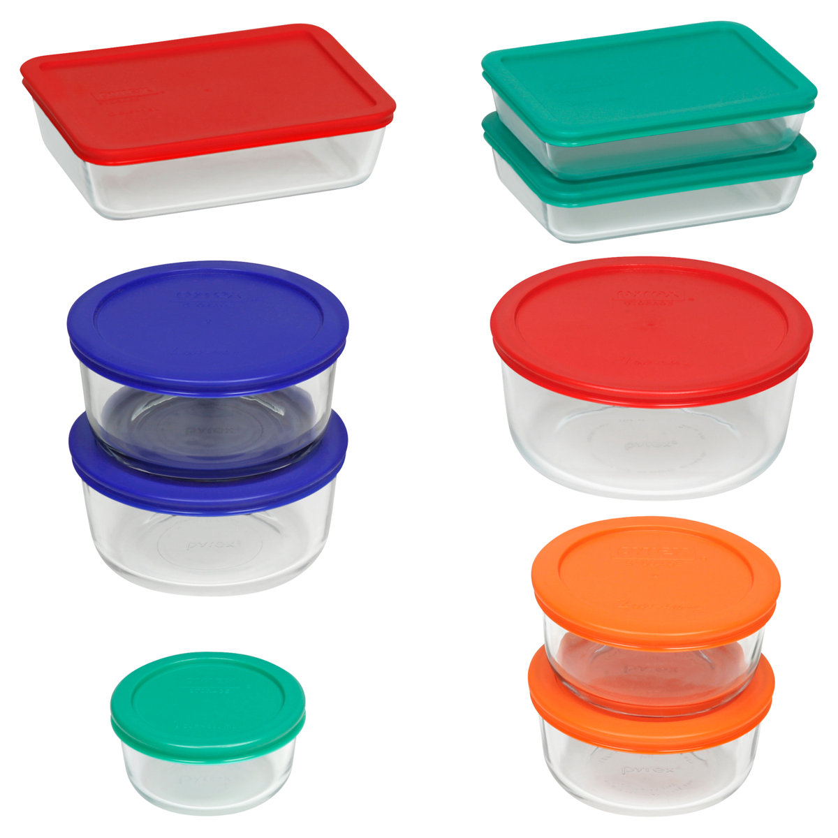 Pyrex 18-piece Glass Food Storage Container Set with Lids